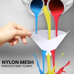 200/10Pcs Disposable Car Paint Spray Mesh Paper Filter Purifying Straining Funnel Paint Filter Conical Nylon Micron Paper Funnel