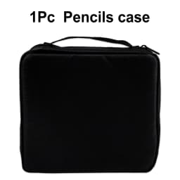 1pc Colored Pencil Box 50/72/120 Slots,Large Capacity Pen Lead Box,Gel Pen Storage Bag Zipper Portable,for Adults,Painters