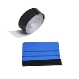 Car Vinyl Wrap Strip Tape Gloss Black Wrap Foil Kit Anti Scratch Window Door Protection Film 3/5cmX10M Car Accessories