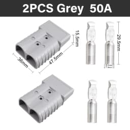 2/4/6PCS 50A 120A 175A 350A Battery Charging Connector 600V High Current Quick Power Plug for Electric Car Battery,Solar Cable