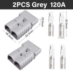 2/4/6PCS 50A 120A 175A 350A Battery Charging Connector 600V High Current Quick Power Plug for Electric Car Battery,Solar Cable