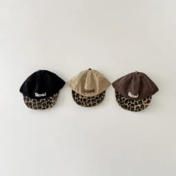 2026 New Ins Style Baby Baseball Cap Spring Fall Leopard Print Toddler Hat Soft Visor Fashion Cap for 1-4 Year Kid Boys Girls