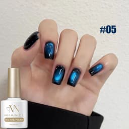 MIANEL 1pc Blue Cat Eye Nail Gel Polish Semi Permanent Nail Art Soaking UV LED Nail Salon DIY Nail Salon Gel