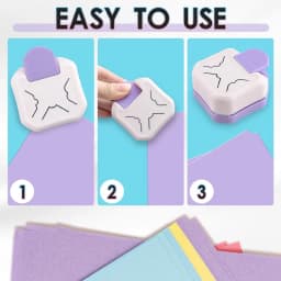 1pc 3-in-1 Corner Cutter, Paper Edge Cutter, Suitable for Paper Crafts, Scrapbooking and Photo Making.
