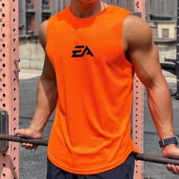 Sleeveless T-shirt Men Quick-drying Fitness Bodybuilding Shirt Male Fashion Basketball Vest Mesh Breathable Summer Gym Tank Men