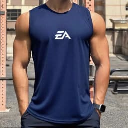 Sleeveless T-shirt Men Quick-drying Fitness Bodybuilding Shirt Male Fashion Basketball Vest Mesh Breathable Summer Gym Tank Men