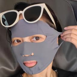 Light and Full Facial Sunscreen Mask in Spring and Summer Outdoor Ear-mounted Running Nylon Open Breathable Nose Cycling Masks