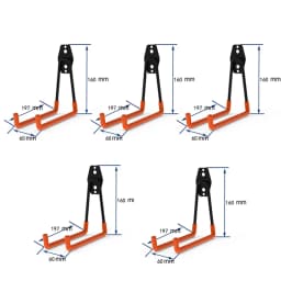 Heavy Duty Metal Hook Garage Organizer Wall Mount Bicycle Hanger Hooks Wall Mount Anti-slip Ladders Storage Hook Garden Tool