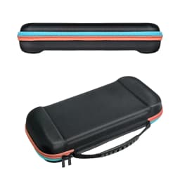 Storage bag for Switch 2 game console, red and blue color scheme, protective bag