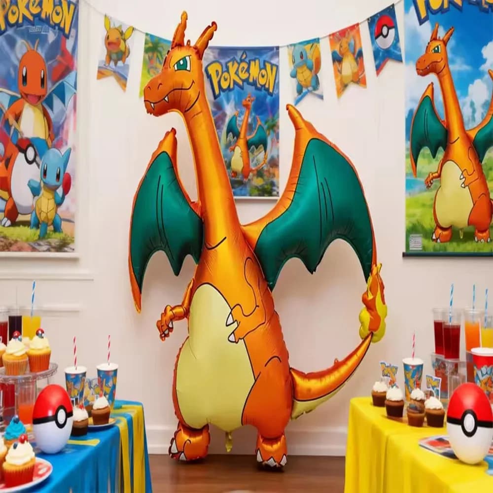 Pokemon 3D Balloon Large Charizard Pikachu Mew Cute Anime Figure Balloon Children Birthday Partys Supplies Decoration Gifts