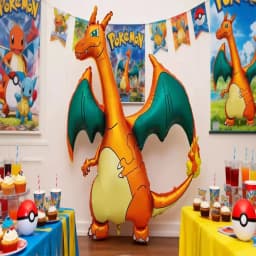 Pokemon 3D Balloon Large Charizard Pikachu Mew Cute Anime Figure Balloon Children Birthday Partys Supplies Decoration Gifts