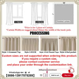 Beige Tulle Cotton Linen Look Sheer Voile Window Curtain for Bedroom or Living Curtains for Dining Room Window