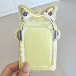 Ins Style Kpop Star Card Protection Cover Keychain Pendant 3inch Idol Photo Card Holder Bus Card Case