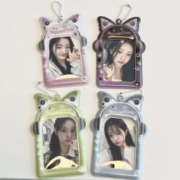 Ins Style Kpop Star Card Protection Cover Keychain Pendant 3inch Idol Photo Card Holder Bus Card Case