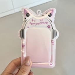 Ins Style Kpop Star Card Protection Cover Keychain Pendant 3inch Idol Photo Card Holder Bus Card Case