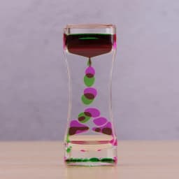 Mixed Color Liquid Hourglasses Creative Oil Drop Ladder Water Hourglass Motion Bubbler Timer Movement Sensory Office Table Decor