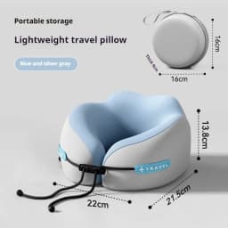 U Shaped Memory Foam Neck Pillows Soft Travel Pillow Massage Neck Pillow Sleeping Airplane Pillow Cervical Healthcare Bedding