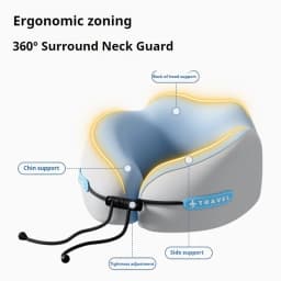 U Shaped Memory Foam Neck Pillows Soft Travel Pillow Massage Neck Pillow Sleeping Airplane Pillow Cervical Healthcare Bedding