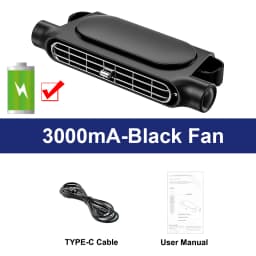 Car Seat Cooling Fan 3 Speed Adjustable 5V USB Car Headrest Cooling Air Fan Car Seat Fan for Front Rear Car Interior Accessories