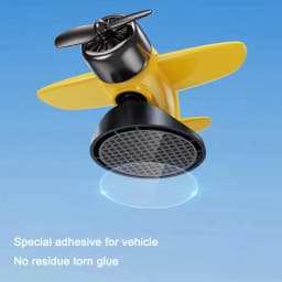 Solar Powered Rotating Airplane Car Dashboard Ornament 360° Auto Spin Decor Airplane Ornaments Car Interior Decoration