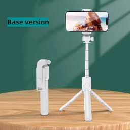Cell Phone Selfie Stick Tripod Bluetooth Remote Wireless Selfi Stick Phone HolderStand with Beauty Fill Light for Phone