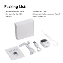 Smart CES Sleep Aid Ear Clip Relaxation Device USB Rechargeable Sleep Helper for Adults Improve Sleep Comfort