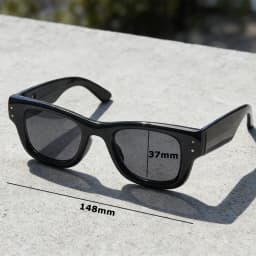 Rocky RB4940 Puffer Square Sunglasses Basic Classic Brand Black Lens Sunglasses UV400