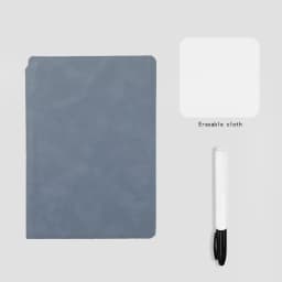 A5 Reusable Whiteboard Notebook Set With Whiteboard Pen Erasing Cloth Leather Memo Pad Weekly Planner Portable Stylish Office