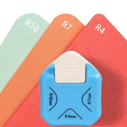 3-in-1 Corner Rounder Punch R4/R7/R10mm, Round Corner Cutter Trimmer for Card Making Scrapbook Paper Craft