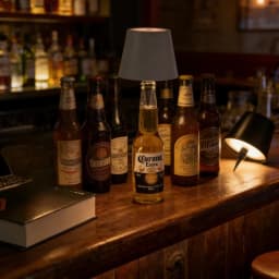 LED Wireless Bottle Shape Table Lamp Touch Dimmable 3 Colors Night Light for Bar Wine Decor Desk Lamp