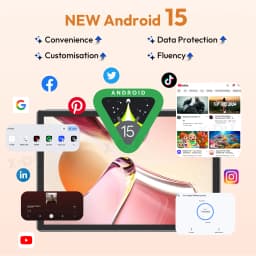 XGODY P60 Pro Android 15 256GB Tablet PC 10 Zoll ultra-klares 90Hz Display 24GB(8+16) 256GB 8000mAh Akku Tablet