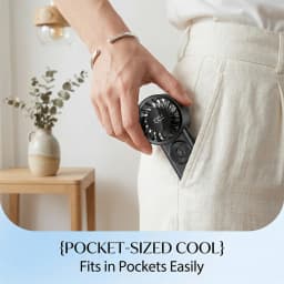 Handheld Mini Fan Portable USB Rechargeable Personal Fan 5 Speeds Fan With Digital Display Cooling Turbo Fan For Outdoor Office