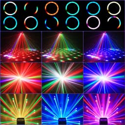 LeLeght Two-armed Stage Light RGBW 4-IN-1 Lighting Effect and Starry Effect Controlled DMX512 For Party Concert Church Wedding