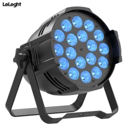 LeLeght 18LED Par Spotlights 200W LED Stage Light 4 in 1 RGBW Stage Lighting with DMX For DJ Disco Family Celebrations Churches