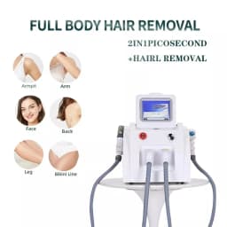 Multifunctional 2in1 Professional Beauty Equipment IPL OPT Hair Removal ND Yag Tattoo Removal Pico Second Machine