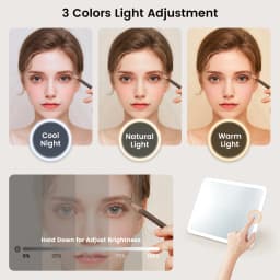 Makeup Bag With Led Mirror 3 Modes Lights Makeup Bag With Vanity Mirror With Lights Travel Makeup Case With Lighted Mirror