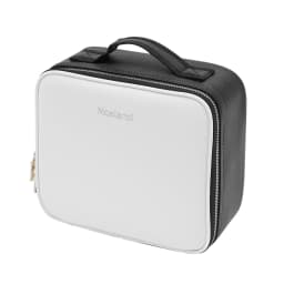 Travel Makeup Bag with LED Mirror, Organiser Case with Adjustable Compartment, 3 Color Scenarios Adjustable Makeup Train Case