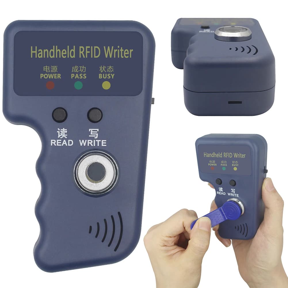 125kHz TM Copier RFID Duplicator Reader Key Writer Cloner Handheld RFID Writer Fit for T5577 EM4305 CET5200 TM Chip Cards