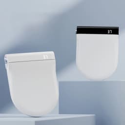 Auto Flip Smart Toilet Seat Cover with Constant Temperature Heating Multi Function Universal Bidet