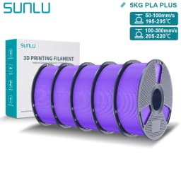 SUNLU Pla Plus 3D Filament 1.75mm Good Toughness Multicolor Neatly Wound PLA+ Filaments for FDM 3D Printing Materials 5KG