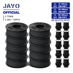 JAYO PETG 3D Filament 1.75mm High Speed Matte PETG 3D Printer Filament High Flow Speedy PETG Filament Fit Most FDM Printers