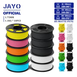 JAYO PETG 3D Filament 1.75mm High Speed Matte PETG 3D Printer Filament High Flow Speedy PETG Filament Fit Most FDM Printers