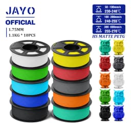 JAYO PETG 3D Filament 1.75mm High Speed Matte PETG 3D Printer Filament High Flow Speedy PETG Filament Fit Most FDM Printers
