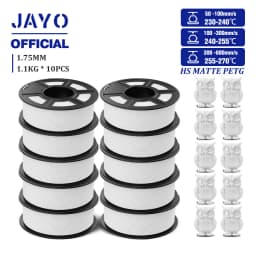 JAYO PETG 3D Filament 1.75mm High Speed Matte PETG 3D Printer Filament High Flow Speedy PETG Filament Fit Most FDM Printers