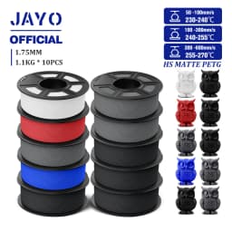 JAYO PETG 3D Filament 1.75mm High Speed Matte PETG 3D Printer Filament High Flow Speedy PETG Filament Fit Most FDM Printers