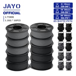 JAYO PETG 3D Filament 1.75mm High Speed Matte PETG 3D Printer Filament High Flow Speedy PETG Filament Fit Most FDM Printers