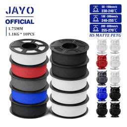 JAYO PETG 3D Filament 1.75mm High Speed Matte PETG 3D Printer Filament High Flow Speedy PETG Filament Fit Most FDM Printers