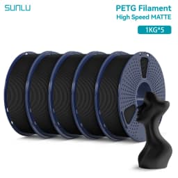 SUNLU 5KG High Speed Matte PETG Filament 1.75mm 1kg Spool (2.2lbs) High Speed Printing Filament Fit Most FDM Printer