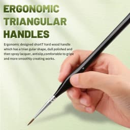 Fine Tip Paint Brush Set for Acrylic, Models, Mini Miniature Detail , Nylon Hair Thin Extra Fine Paintbrushes