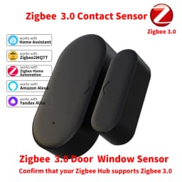 Zigbee 3.0 Contact Sensor Door Sensor Window Sensor Zigbee Hub Required Workwith Home Assistant Yandex Alexa ZHA Zigbee2MQTT HA